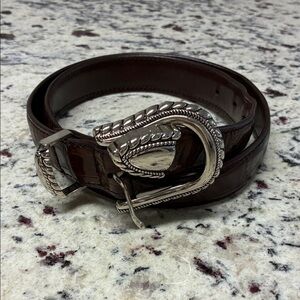 Genuine Leather Belt in Rich Brown